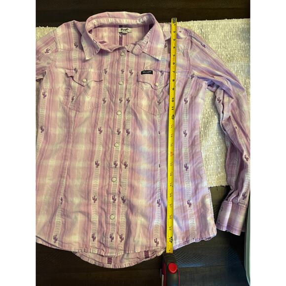 Womens Retro Wrangler Pearl Snap Button Down Size Medium - Picture 7 of 8